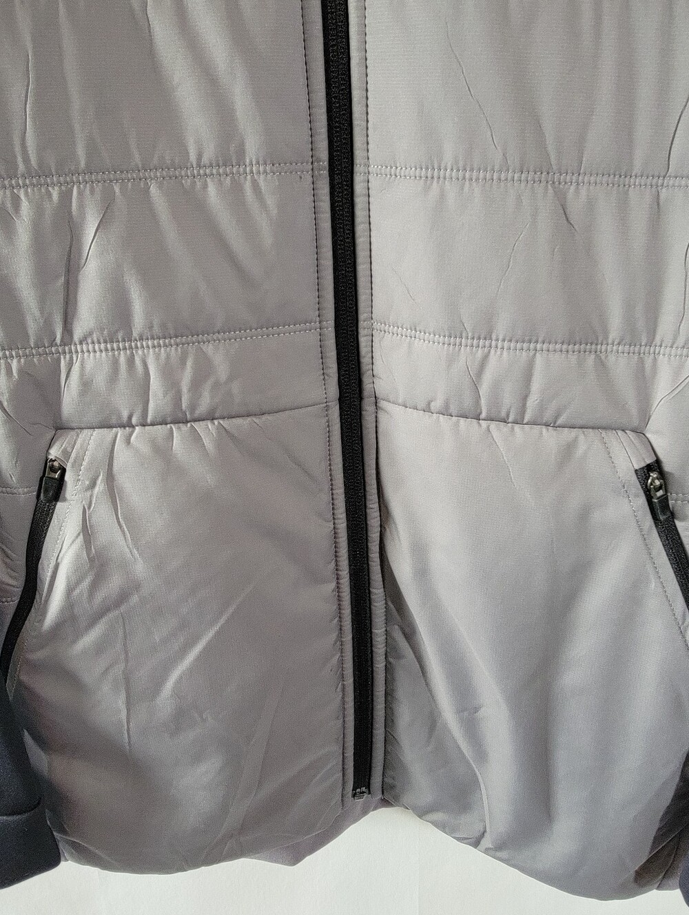 NIKE OSU Gray Therma Puffer Jacket Sz XL Full-Zip Drawstring Hooded Outdoor - Picture 5 of 12